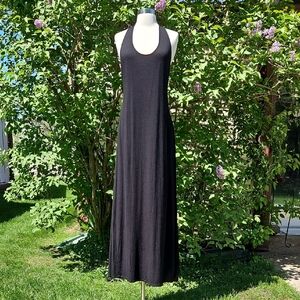 LaBlanca Halter Neck Black Maxi Dress Draping Resortwear Size Medium‎
